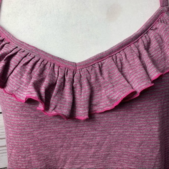 NWT Torrid Striped Ruffle Front Babydoll Tank - Picture 3 of 7